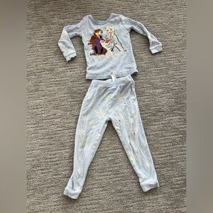 Frozen Kids Pajamas - Light Blue Elsa, Anna, & Olaf
